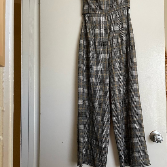 NWOT Express Plaid Jumpsuit - Picture 2 of 4